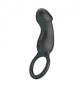 PRETTY LOVE - Trae Vibrating Penis Ring (Chargeable - Black)
